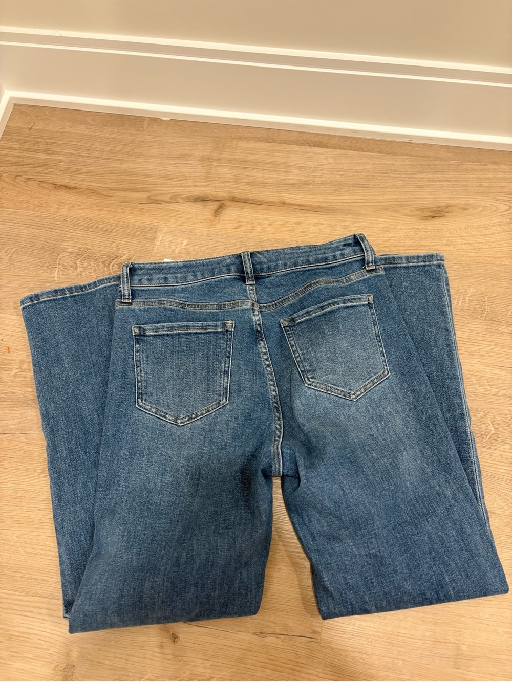 Quince Bella Stretch Straight Jeans in Blue Waist 28 - Picture 4 of 6